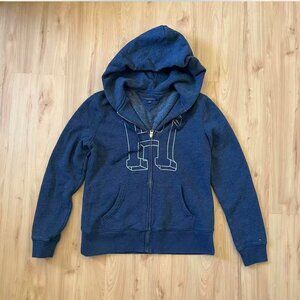 Tommy Hilfiger Relaxed Fit Plush-Lined Zip Hoodie Women Size M